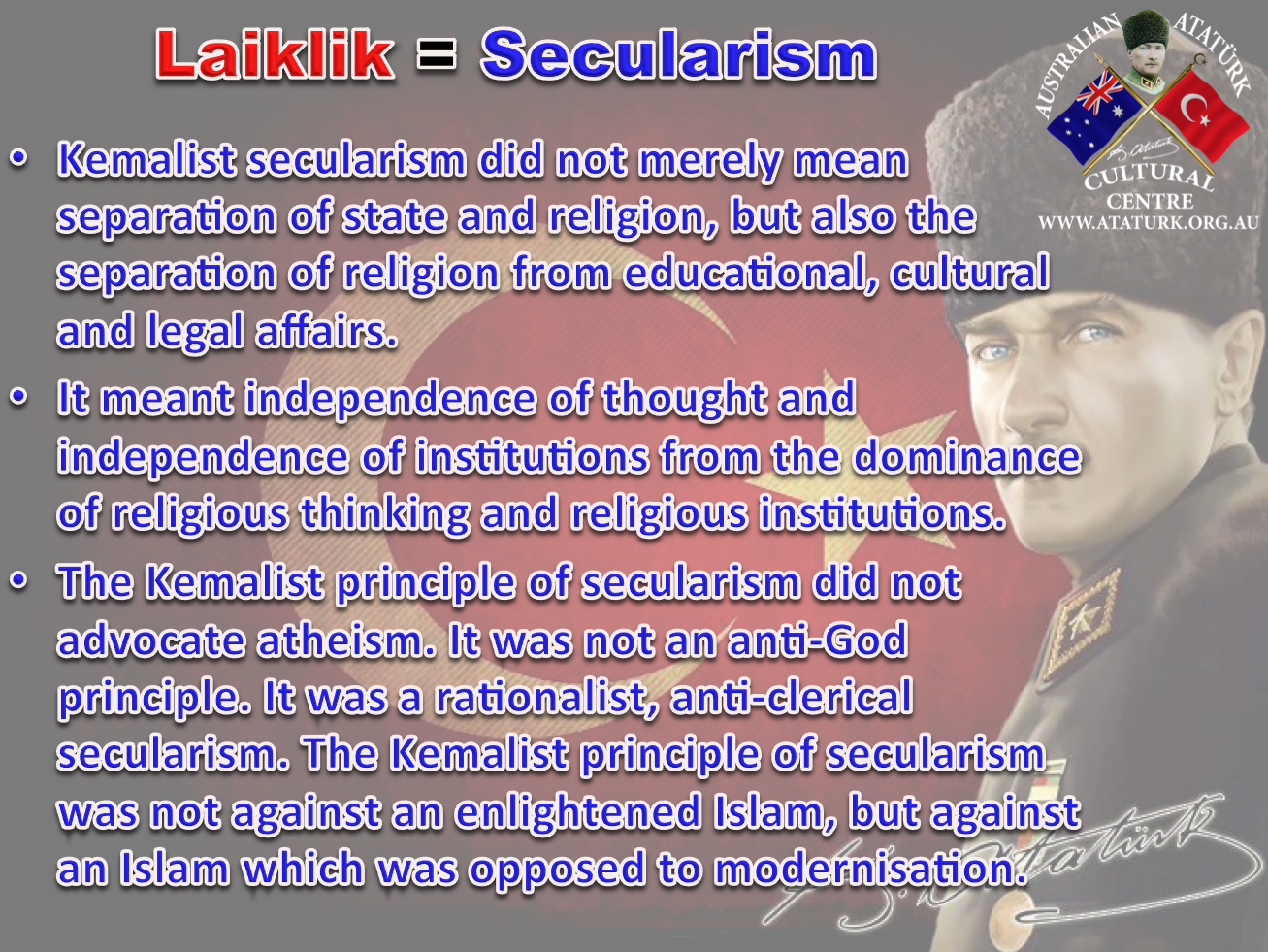 AAKM - Ataturk Principles and Reforms - 6 Secularism