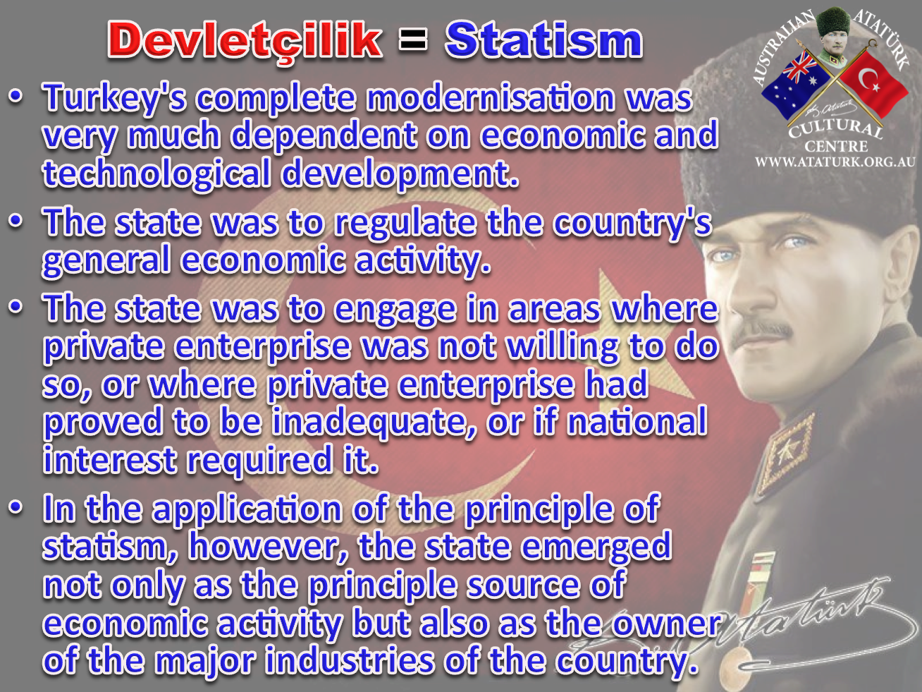 AAKM - Ataturk Principles and Reforms - 7 Statism